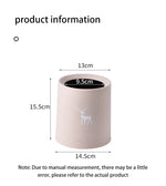 Mini Trash Can Double-Layer Compact Plastic Desktop Bin