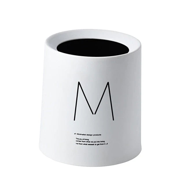 Mini Trash Can Double-Layer Compact Plastic Desktop Bin