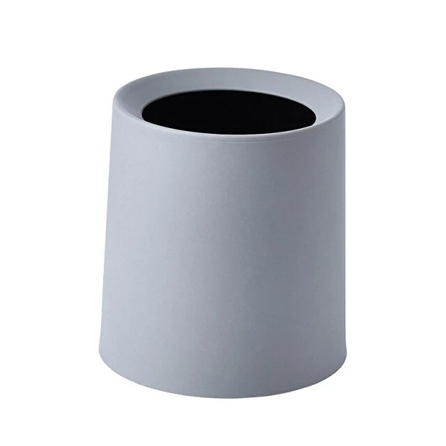 Mini Trash Can Double-Layer Compact Plastic Desktop Bin