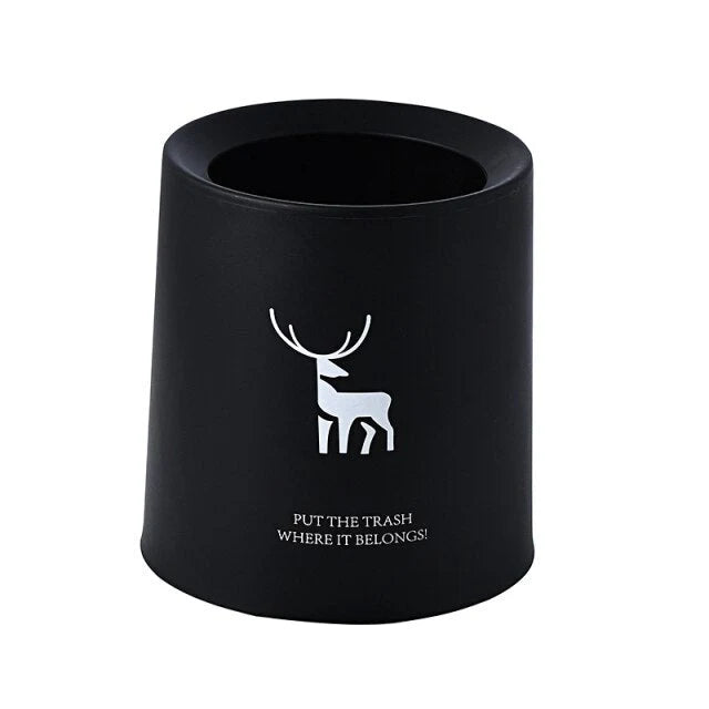 Mini Trash Can Double-Layer Compact Plastic Desktop Bin