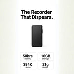 Mini Voice Recorder Sound-Activated HD Audio 50-Hour Battery