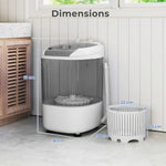 Mini Washing Machine 2.5kg Capacity Wash & Spin