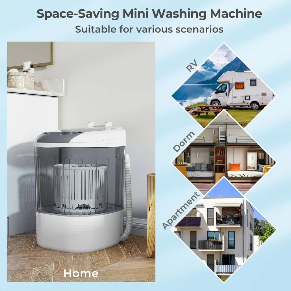 Mini Washing Machine 2.5kg Capacity Wash & Spin