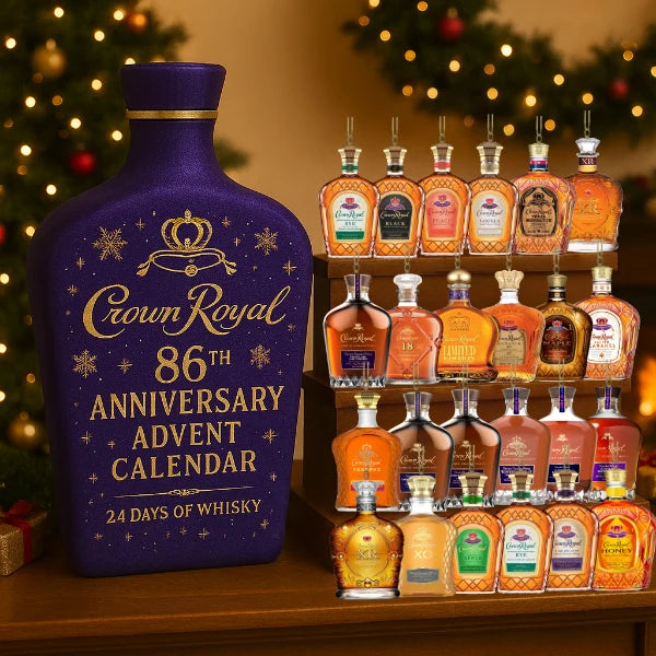 Miniature Bottle Advent Calendar 24-Piece Display Set