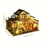 Miniature House Kit Wooden DIY Building Model