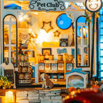 Miniature Pet Shop Kit Pre-Cut Pieces & Warm LED