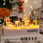 Miniature Snow Scene Handcrafted Soft LED Battery Free