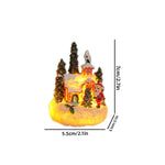 Miniature Snow Scene Handcrafted Soft LED Battery Free