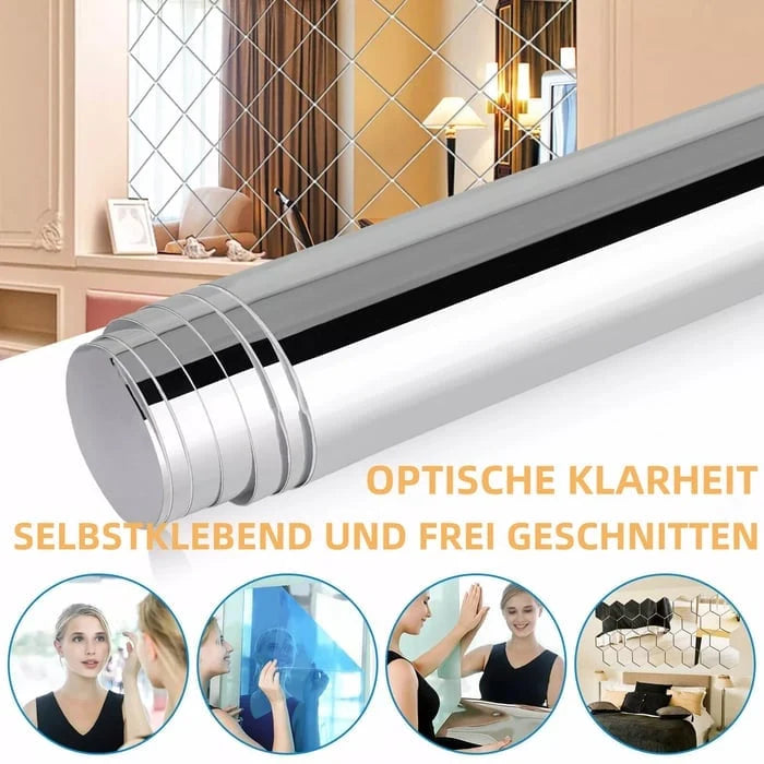 Mirror Film Self-Adhesive Shatterproof Cut-To-Size