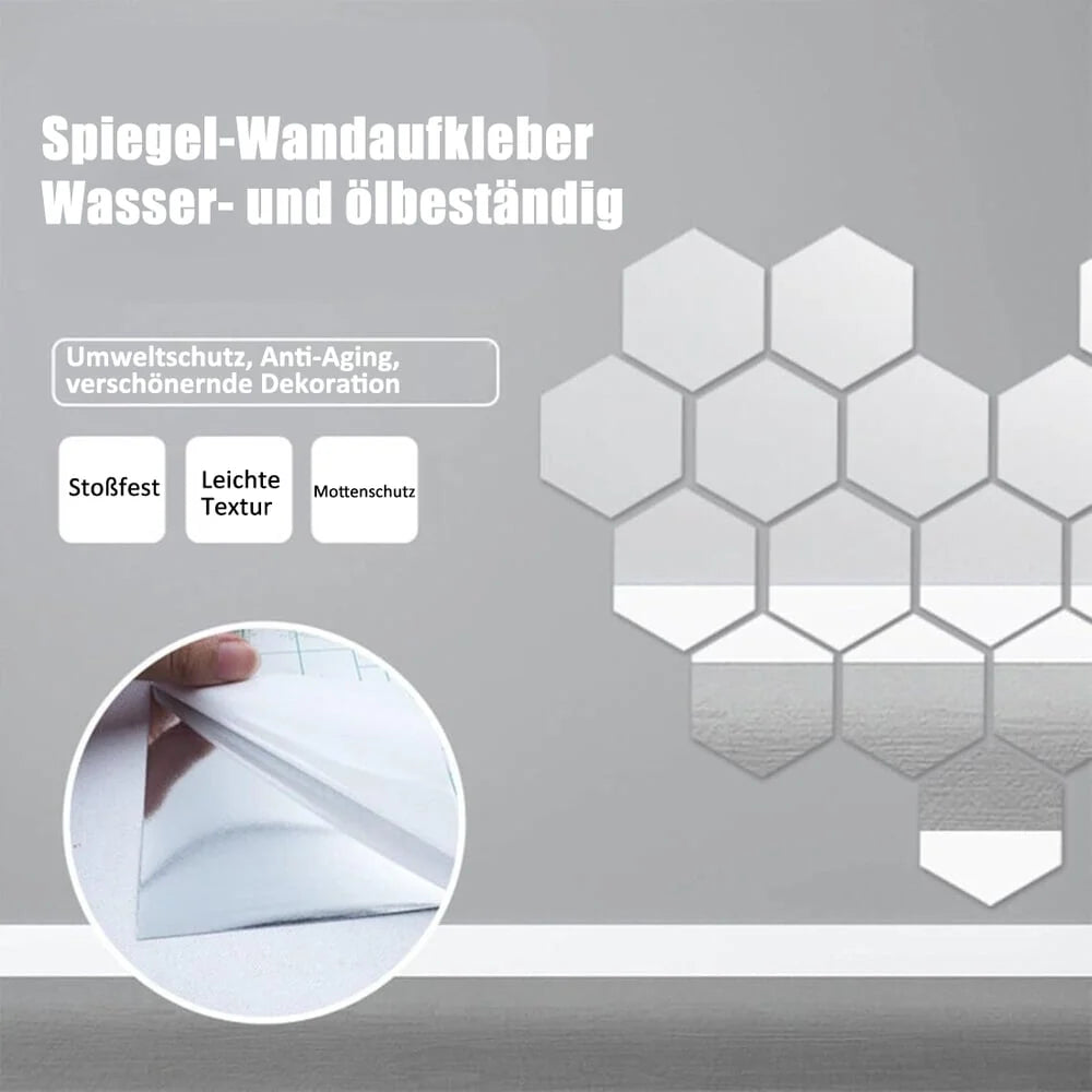 Mirror Film Self-Adhesive Shatterproof Cut-To-Size