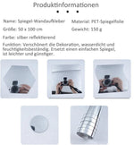 Mirror Film Self-Adhesive Shatterproof Cut-To-Size