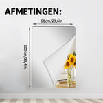 Mirror Sheet Flexible Shatter-Resistant Self-Adhesive PET