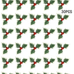 Mistletoe Sprays Set of 30 Lifelike Leaves