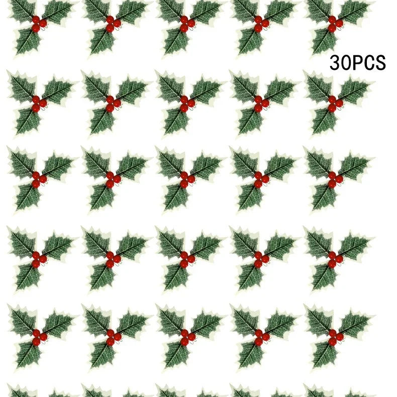 Mistletoe Sprays Set of 30 Lifelike Leaves