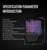 Mobile Gaming Kit Wired Keyboard & Mouse 2400 DPI Optical Mouse
