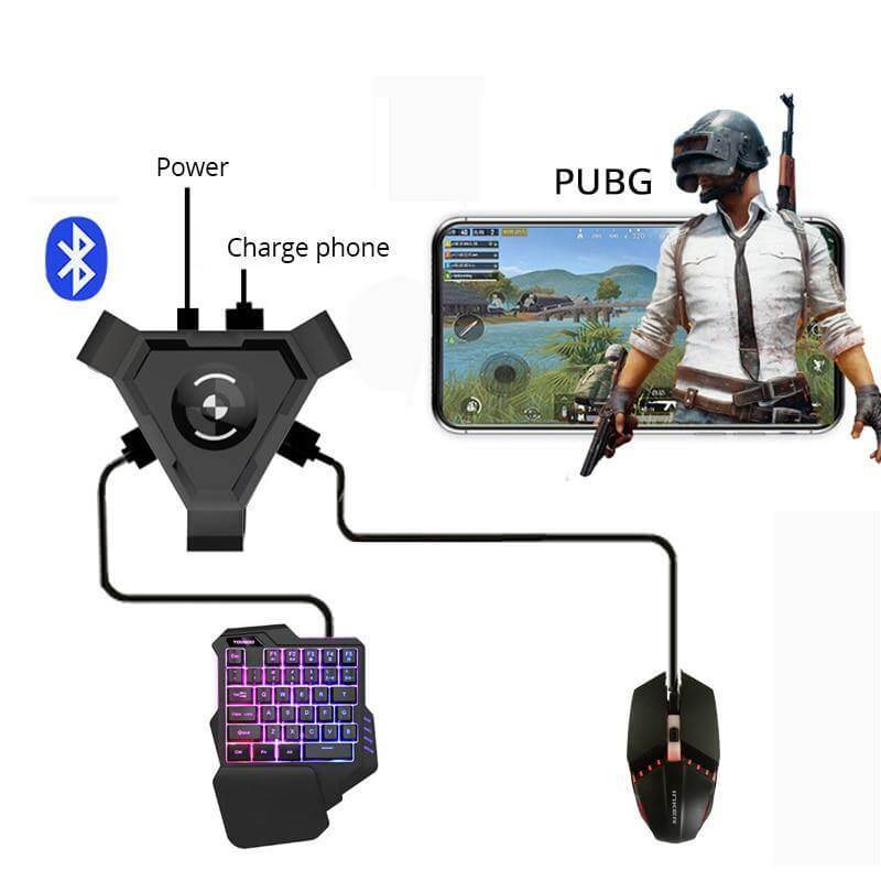 Mobile Gaming Kit Wired Keyboard & Mouse 2400 DPI Optical Mouse