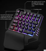 Mobile Gaming Kit Wired Keyboard & Mouse 2400 DPI Optical Mouse