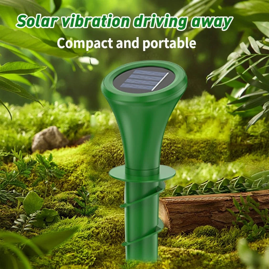 Mole Repellent Solar-Powered Humane Vibrations 33 Ft Coverage