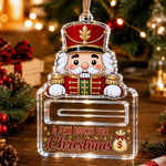 Money Gift Holder Festive Snowman Clear Plastic Compact