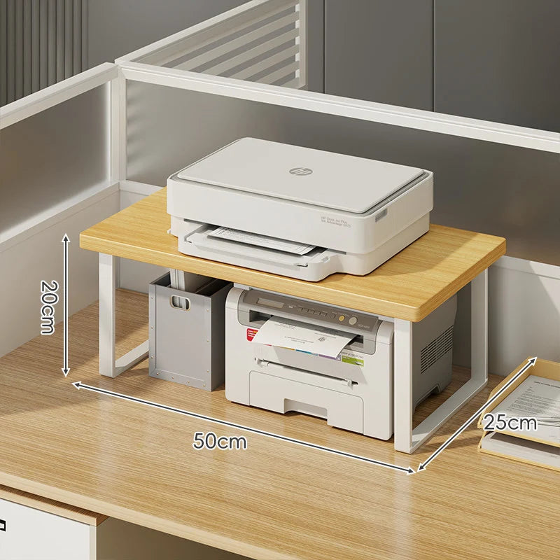 Monitor Stand Raised Shelf With Under-Shelf Storage