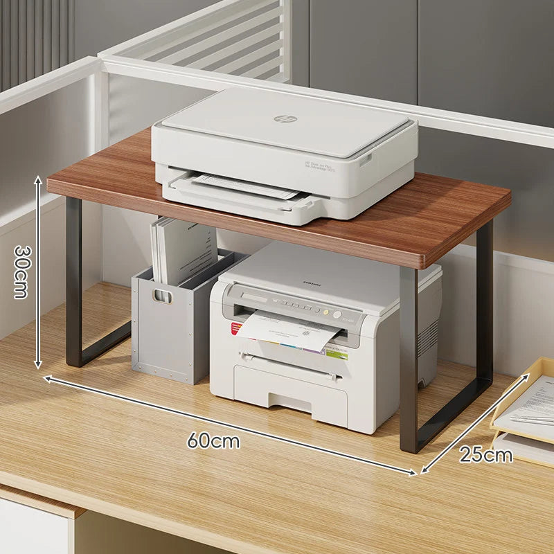 Monitor Stand Raised Shelf With Under-Shelf Storage