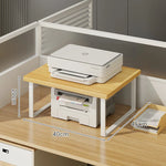 Monitor Stand Raised Shelf With Under-Shelf Storage