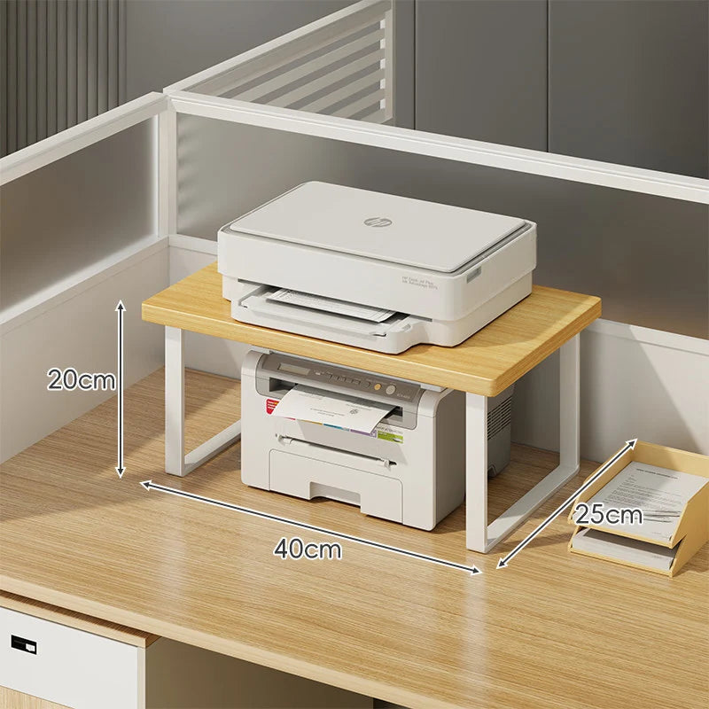 Monitor Stand Raised Shelf With Under-Shelf Storage