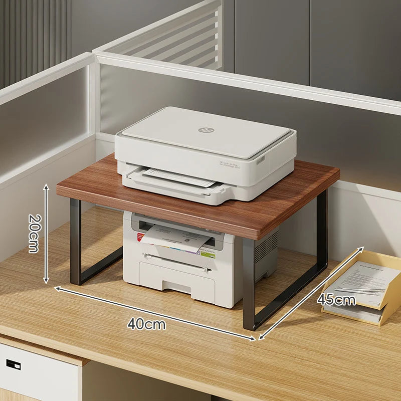 Monitor Stand Raised Shelf With Under-Shelf Storage