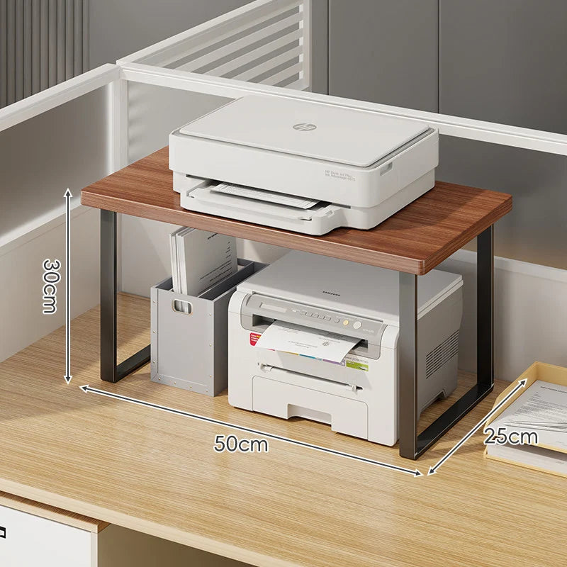 Monitor Stand Raised Shelf With Under-Shelf Storage