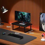 Monitor Stand Solid Wood Space-Saving Non-Slip Feet