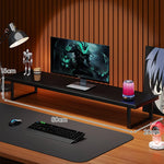 Monitor Stand Solid Wood Space-Saving Non-Slip Feet