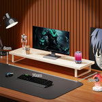 Monitor Stand Solid Wood Space-Saving Non-Slip Feet