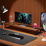 Monitor Stand Solid Wood Space-Saving Non-Slip Feet