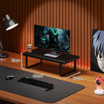 Monitor Stand Solid Wood Space-Saving Non-Slip Feet