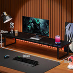 Monitor Stand Solid Wood Space-Saving Non-Slip Feet