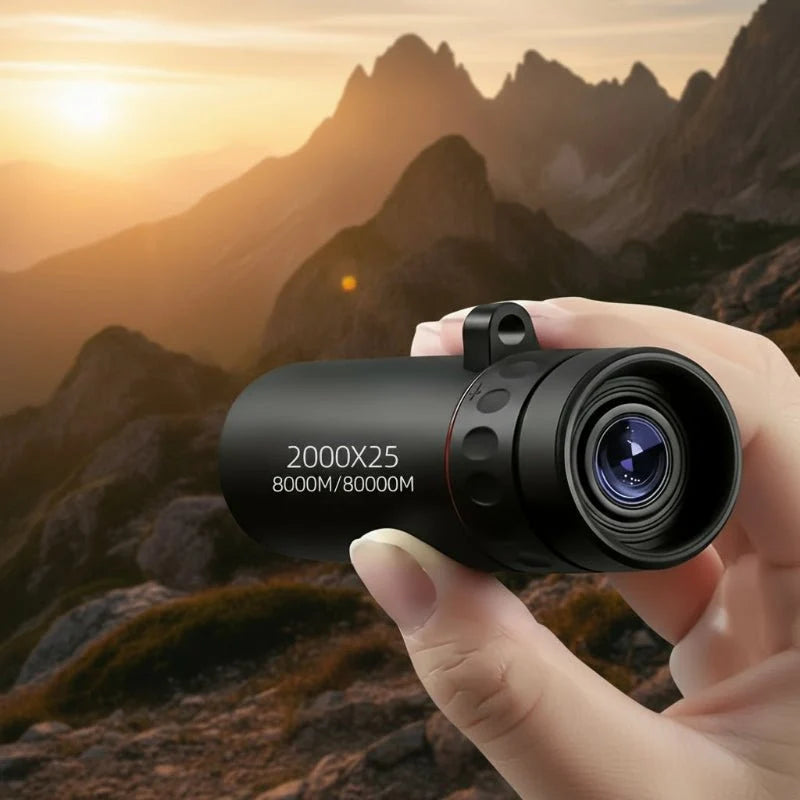 Monocular Telescope Compact Lightweight 25 mm Objective Lens