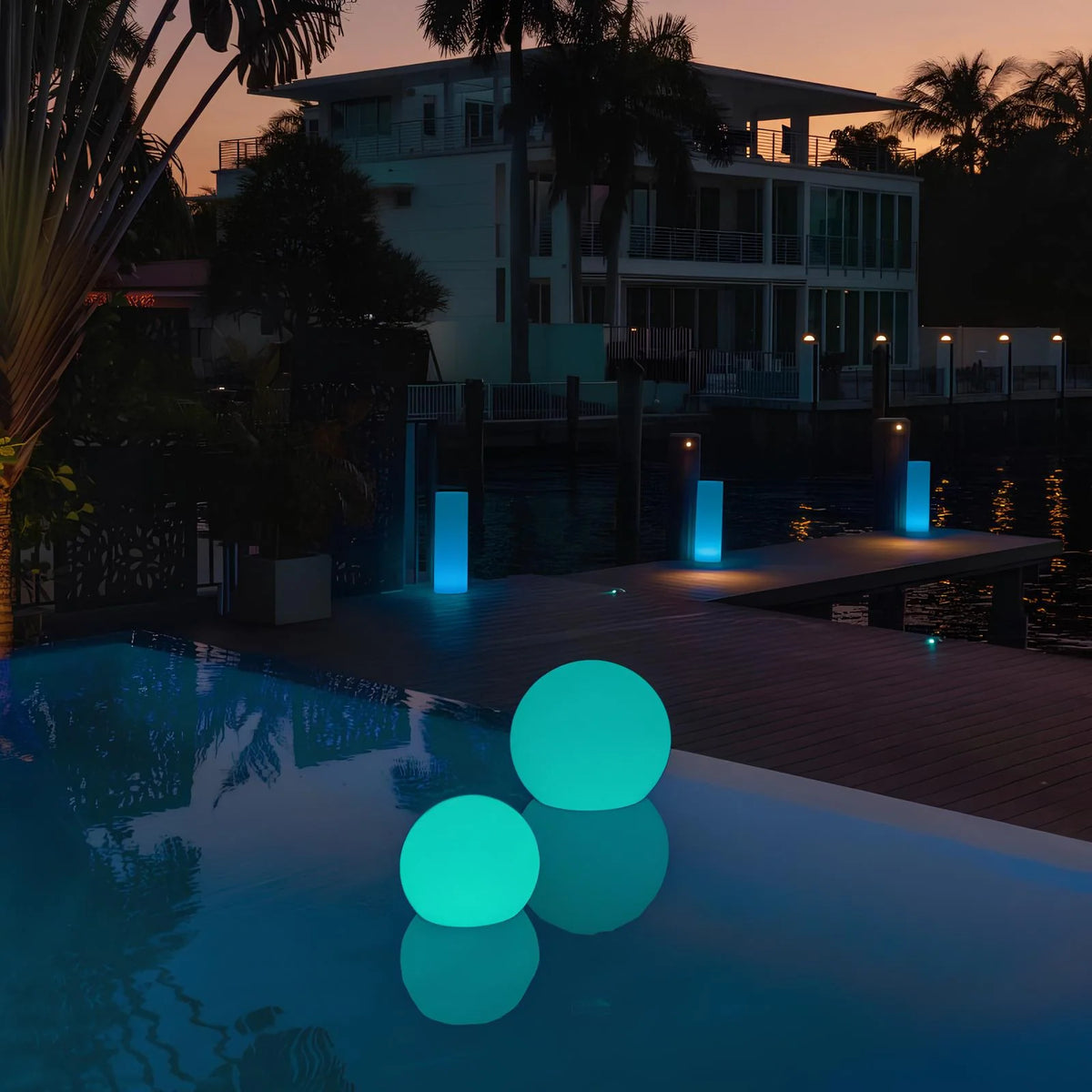 Mood Lamp Remote-Controlled 16-Color Rechargeable & Solar