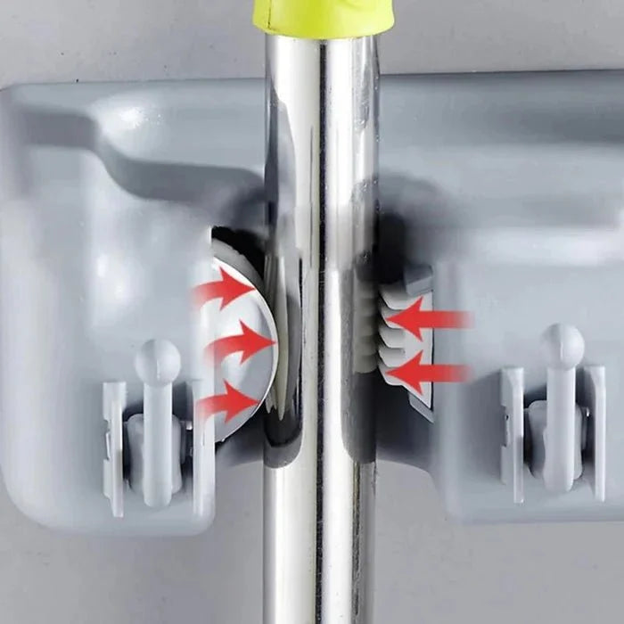 Mop & Broom Holder Non-Slip Space-Savingorage