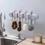 Mop & Broom Holder Wall-Mounted Space-Saving
