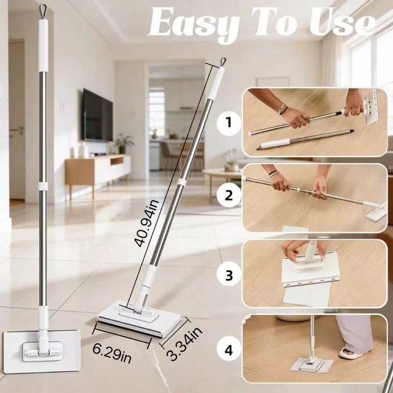 Mop One-Touch Cloth Release 360-Degree Swivel Head