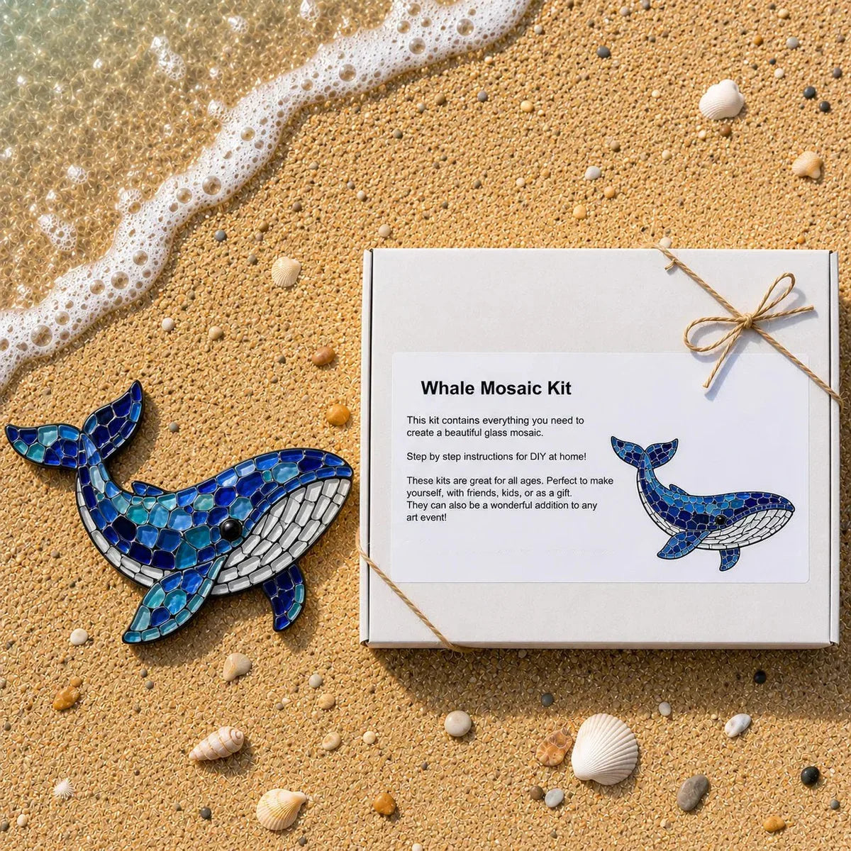 Mosaic Craft Kit Glass Tiles Sea Creature Designs