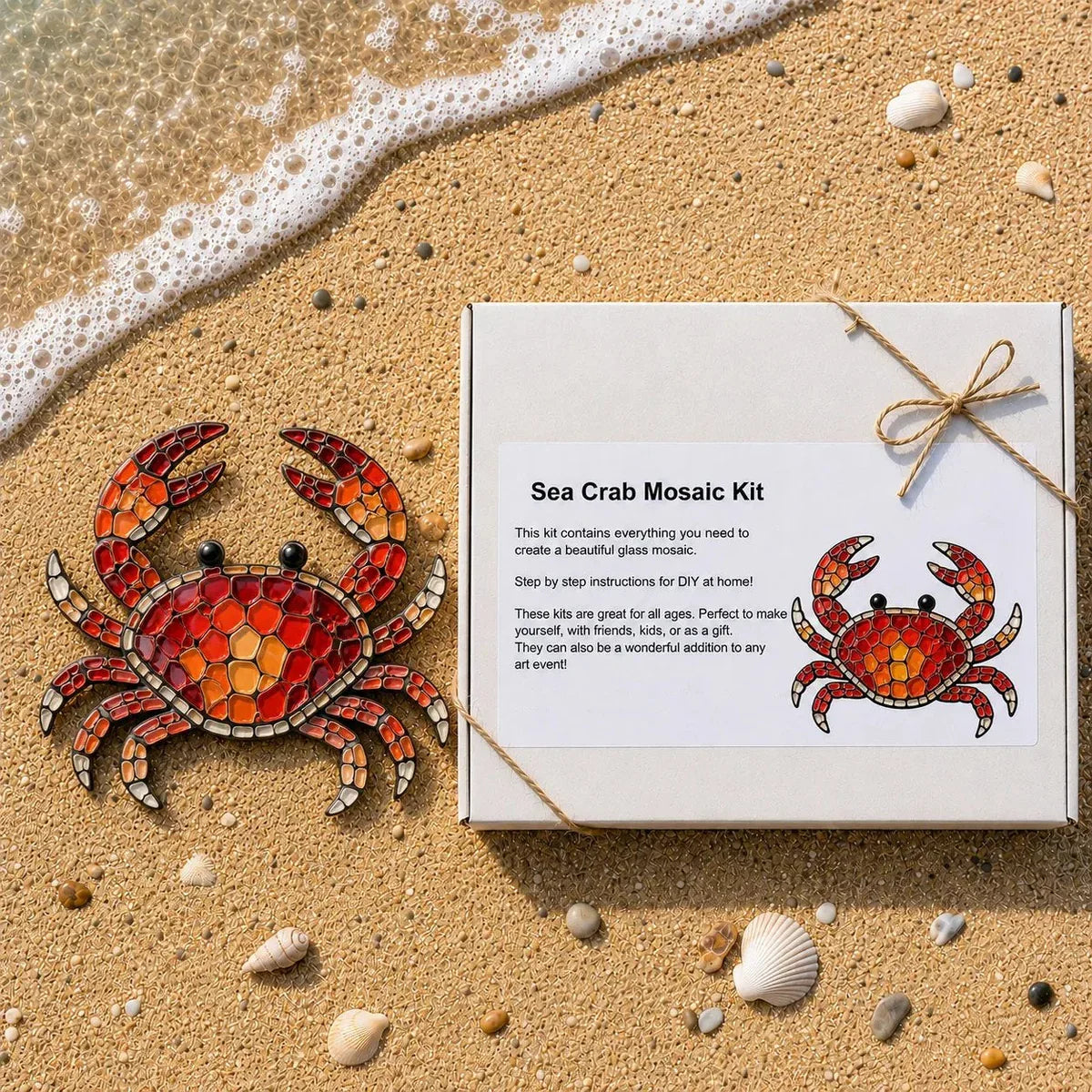 Mosaic Craft Kit Glass Tiles Sea Creature Designs