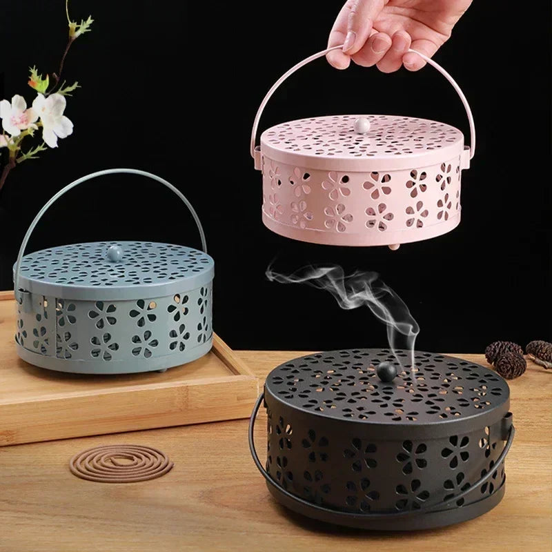Mosquito Coil Holder Iron Portable Handle