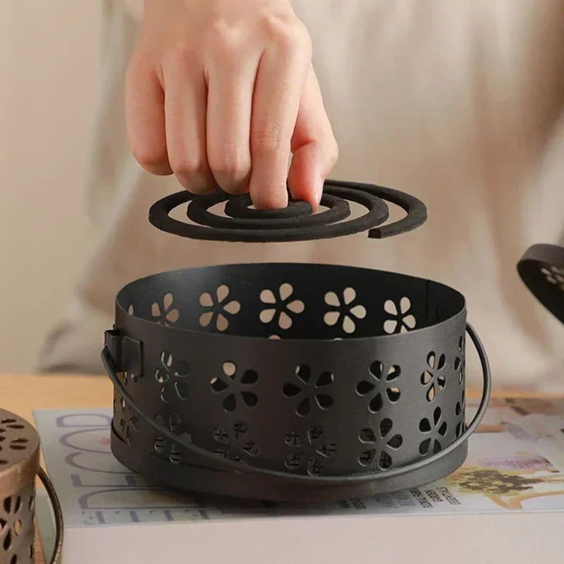 Mosquito Coil Holder Iron Portable Handle