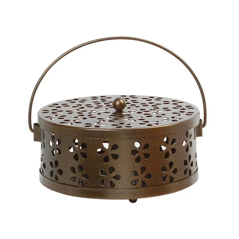Mosquito Coil Holder Iron Portable Handle