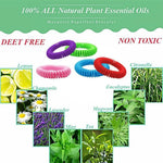 Mosquito Repellent Bracelets DEET-Free Waterproof Set of 24