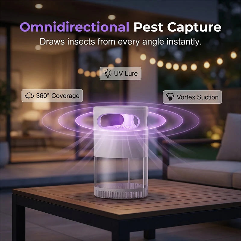 Mosquito Trap USB-Powered Whisper-Quiet Cyclone Fan Chemical-Free