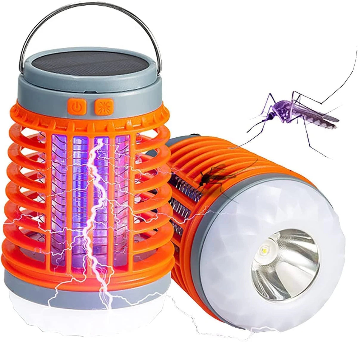 Mosquito Zapper Lamp Solar & USB Rechargeable Portable