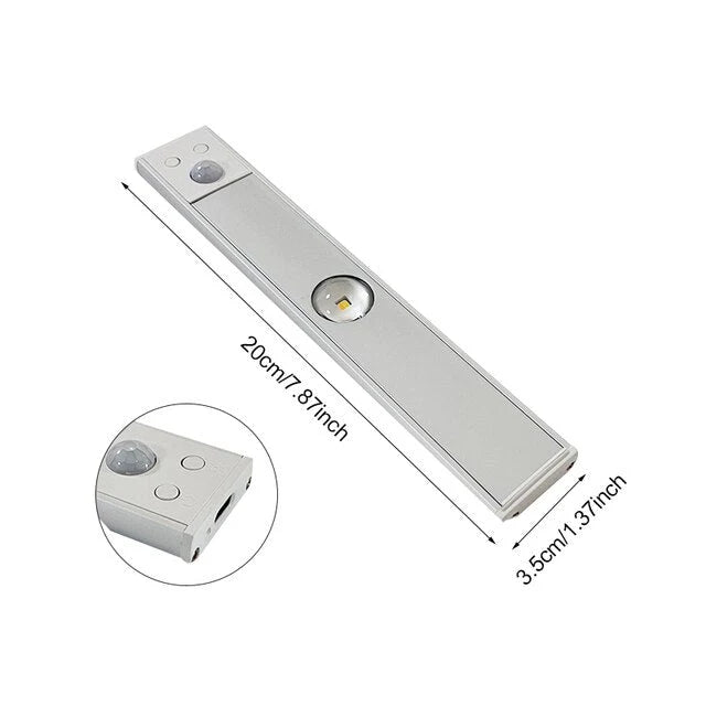 Motion Sensor LED Light USB Rechargeable & Dimmable
