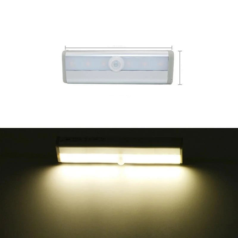 Motion Sensor Light Battery-Powered Aluminum & Magnetic Mount